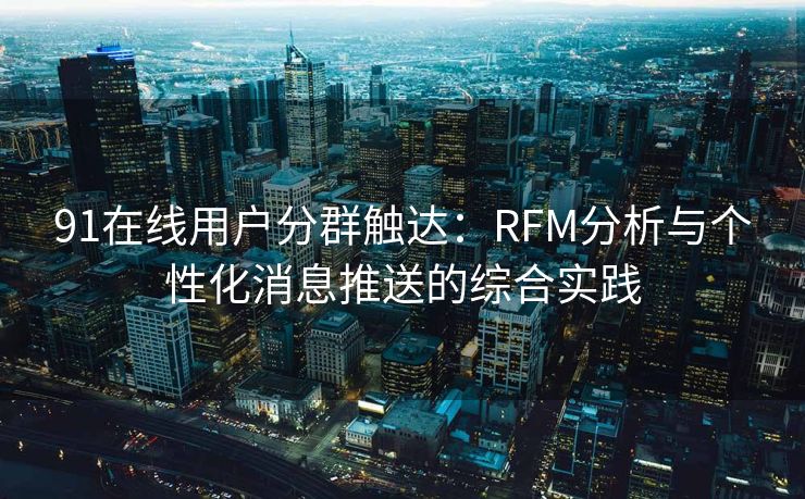 91在线用户分群触达：RFM分析与个性化消息推送的综合实践
